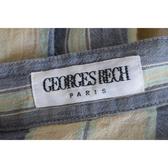 Hemp Tunic Striped Crinkle Blouse - Picture 8 of 10